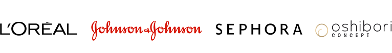 Logo l'Oréal, Johnson & Johnson, Sephora et Oshibori