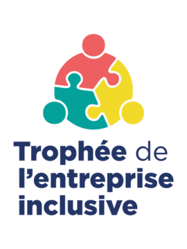 Logo trophée de l'entreprise inclusive