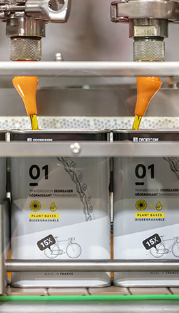 ligne de conditionnement d'huile