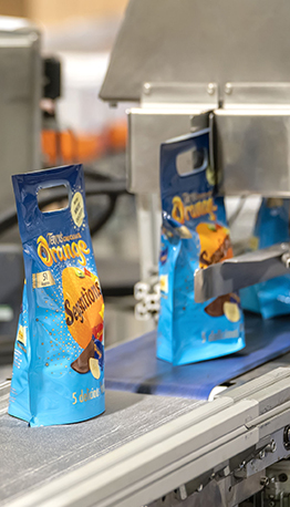 Ligne de co-packing de chocolats