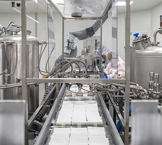 Ligne de conditionnement de lingettes